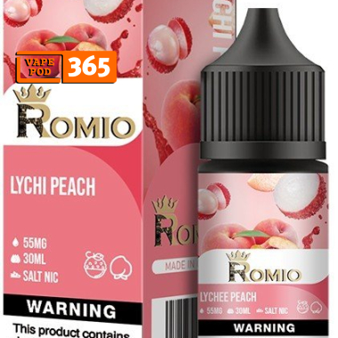 ROMIO KING SALT NIC 30ml Lychee Peach - Vải Đào Lạnh