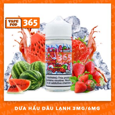 Ice Pop Strawberry Watermelon - Dưa Hấu Mix Dâu