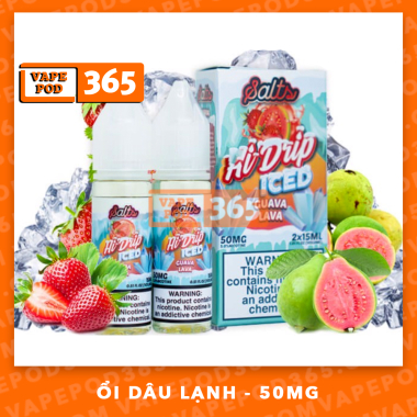 Hi-Drip Salt Guava Lava 50MG - Dâu Tây Ổi Lạnh
