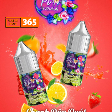 PIX BUTTERFLY Salt Nic 30ml Lemon Strawberry Mandarin - Chanh Dâu Quýt
