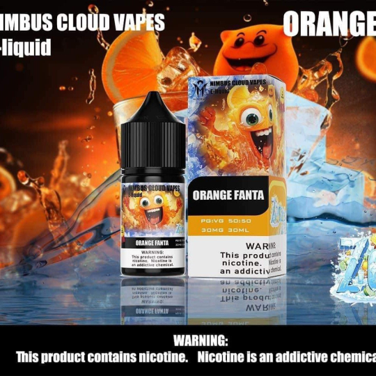 Nimbus Cloud Vapes Fanta Cam Salt Nicotine 30ml - Orange Fanta