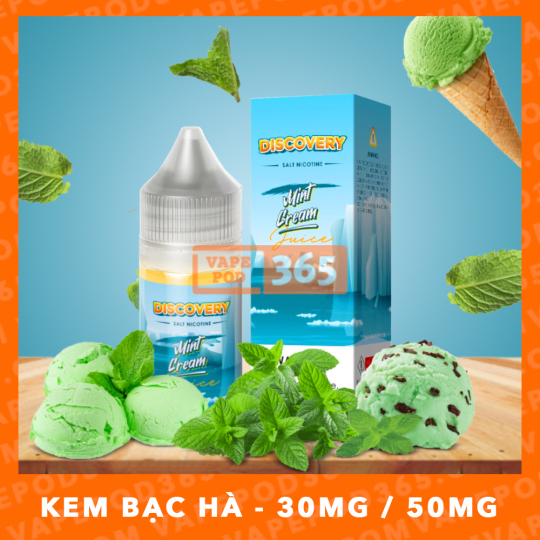 DISCOVERY SALT NIC Mint Cream - Kem Bạc hà