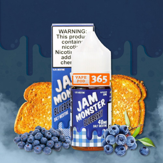 JAM MONSTER Salt Nic 30ml Mứt Việt Quất - Blueberry