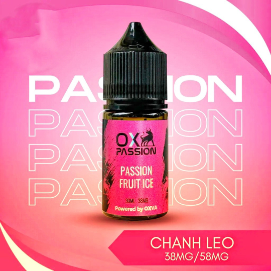 OX PASSION Chanh Dây  30ml - Tinh Dầu Salt Nic OXVA 38/58ni Passion Fruit Ice