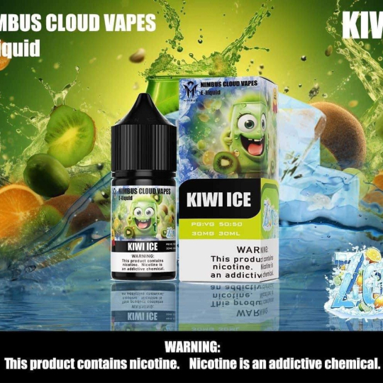 Nimbus Cloud Vapes Kiwi Lạnh Salt Nicotine 30ml - Kiwi Ice 