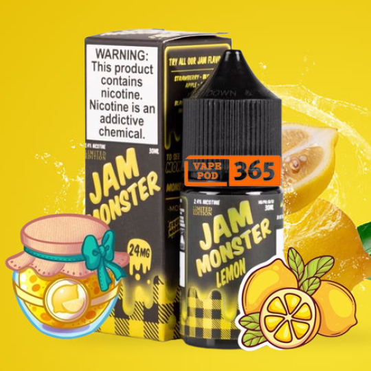 JAM MONSTER Salt Nic 30ml Mứt Chanh - Lemon