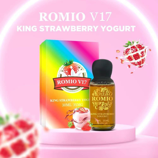 King Romio V17 King Strawberry Yogurt 30ml - King Romio Sữa Chua Dâu