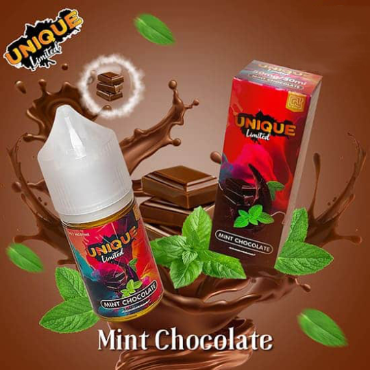 UNIQUE LIMITED Salt 30ml 50mg Socola Bạc Hà - Chocolate Mint