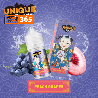 Unique Classic Đào Nho Lạnh - Juice Salt Peach Grapes 60ni/60mg