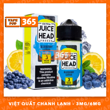 Juice Head 100ml Blueberry Lemon - Việt Quất Chanh