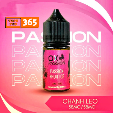 OX PASSION Chanh Dây  30ml - Tinh Dầu Salt Nic OXVA 38/58ni Passion Fruit Ice