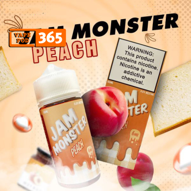 JAM MONSTER 100ml Bánh Mứt Đào - Peach