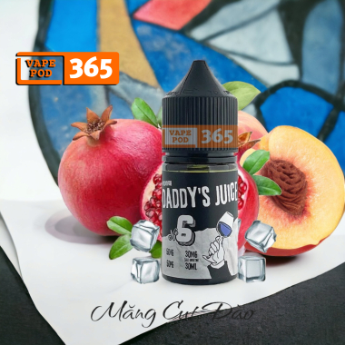 DADDY'S JUICE No 6 Peach Mangosteen ( 30ml ) - Đào Măng Cụt