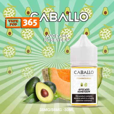 CABALLO Salt Nic Bơ Dưa Lưới - Avocado Honeydew 30ml 38/58mg