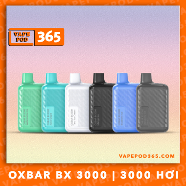 Oxbar BX 3000 by OXVA - Pod 1 lần 3000 Hơi - Sạc Được