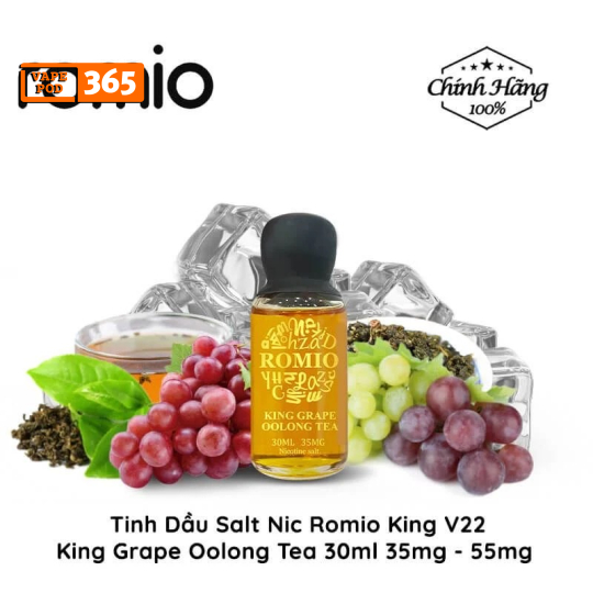 King Romio V22 Grape Oolong Tea 30ml - Romio Trà Ô Long Nho