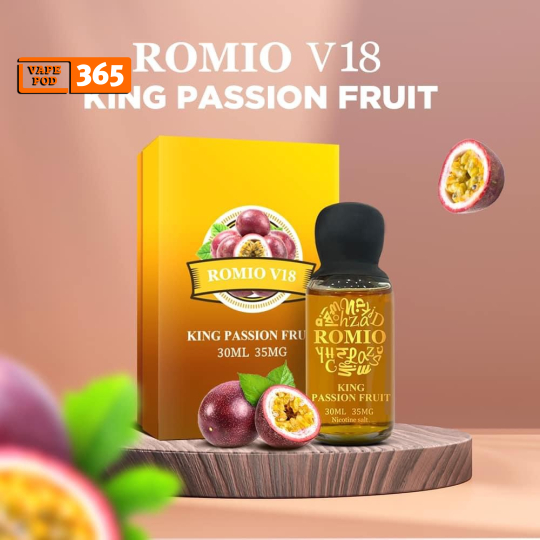 King Romio V18 King Passion Fruit 30ml - King Romio Chanh Dây Lạnh