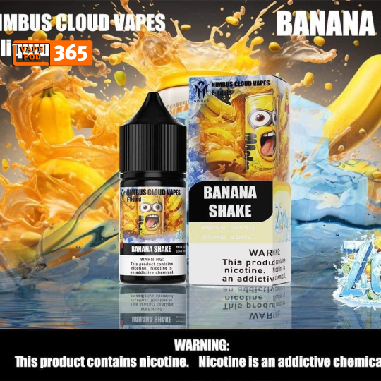 Nimbus Cloud Vapes Chuối Shake Lạnh Salt Nicotine 30ml - Banana Shake