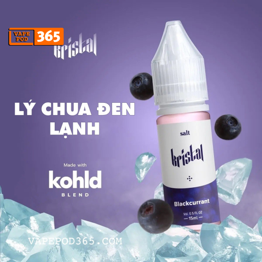 KRISTAL Salt Nic  50MG/15ml - Tinh Dầu Chính Hãng