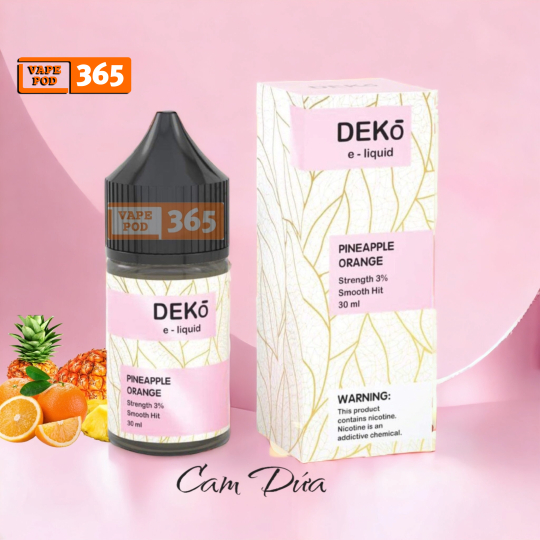 DEKO Salt Nic  Pinapple Orange - Dứa Cam Lạnh