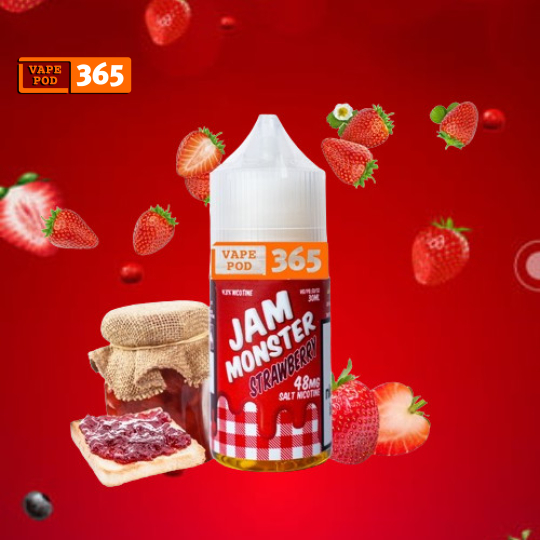 JAM MONSTER Salt Nic 30ml Mứt Dâu - Strawberry