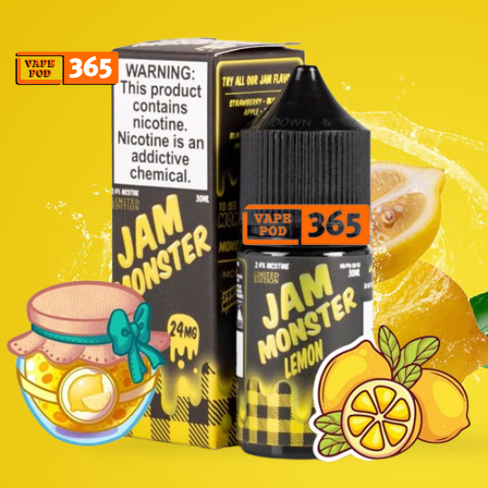 JAM MONSTER Salt Nic 30ml Mứt Chanh - Lemon
