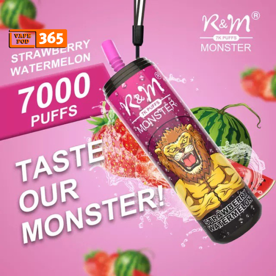 R&M Monster 7000 Puffs - Pod 1 Lần 7000 Hơi - Sạc Được