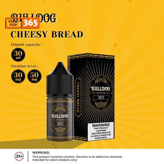 BULLDOG Bánh Mì Phô Mai 30ml - Cheesy Bread Salt Nicotine